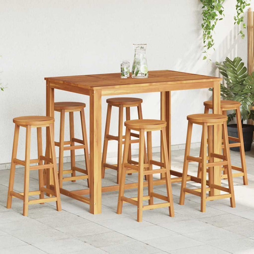 Bar stools 2pcs solid - 2pcs,