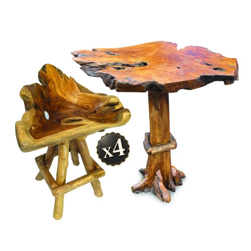 Teak root high - root, table