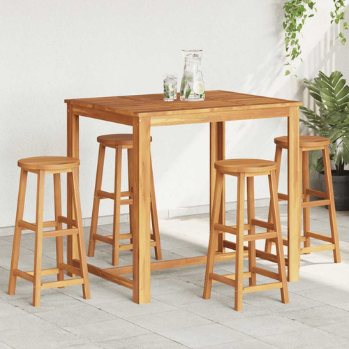 Bar chair 2pcs - , acacia
