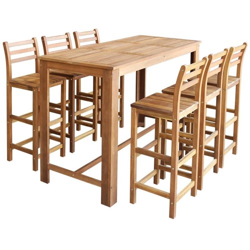 Solid acacia wood bar - solid,