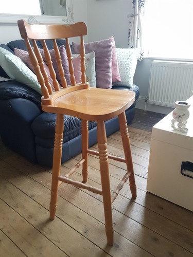 Bar stool solid wood - , good