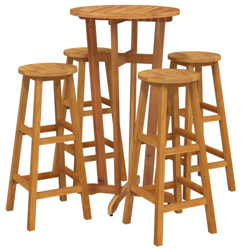 Solid wood acacia bar - solid,