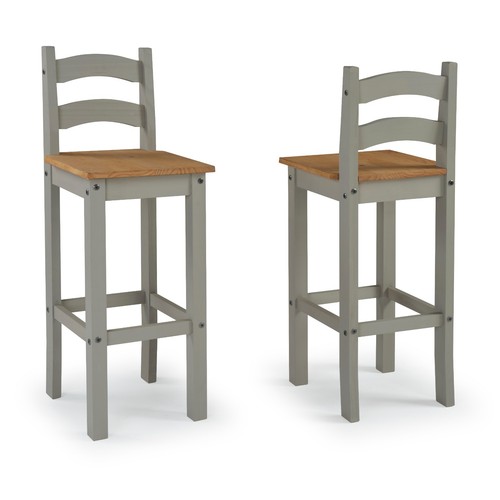 Corona bar stools pair grey - stools,