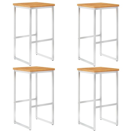 Bar chairs stainless - 2/4x,