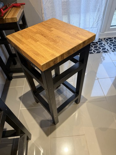 Bar stools oak - hand, made