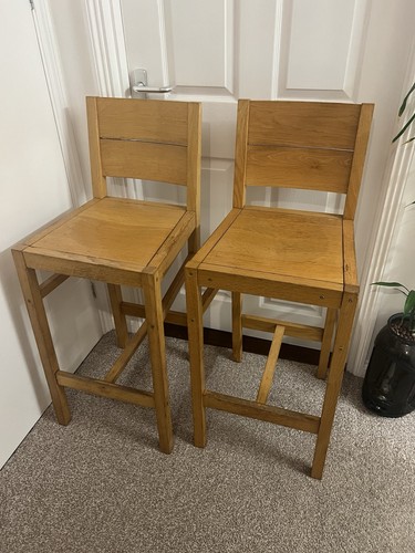Bar stool solid oak - stool,
