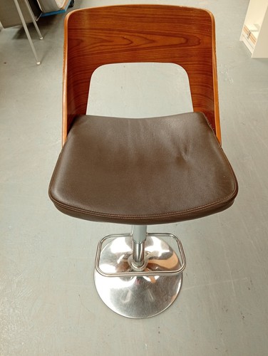 Bar stool walnut brown - &,