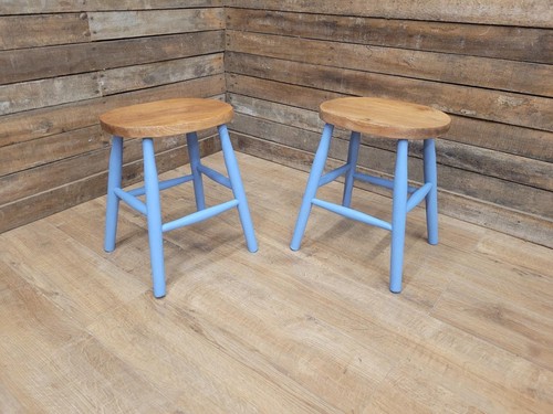 Two vintage oak - two, oval