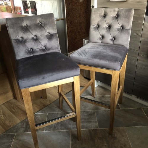 Oak bar stools used - oak,